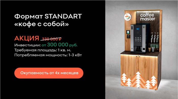 Франшиза Coffee Master - кофейный вендинг